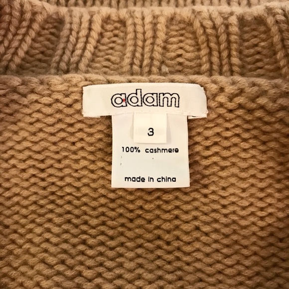 💯 % CASHMERE V-Neck Sweater chunky cable details - Picture 2 of 8